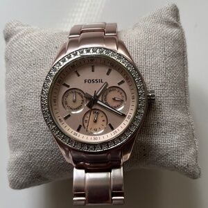 Fossil Rose Gold Pink Watch
